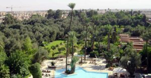 Réaménagement du jardin de l'hôtel La Mamounia